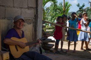 Sharing music with the kids of Tanza Elementary School, Estancia.