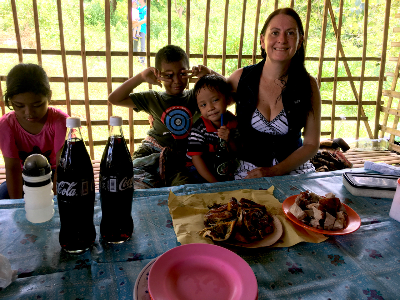 pork, native chicken and two bottles of coke