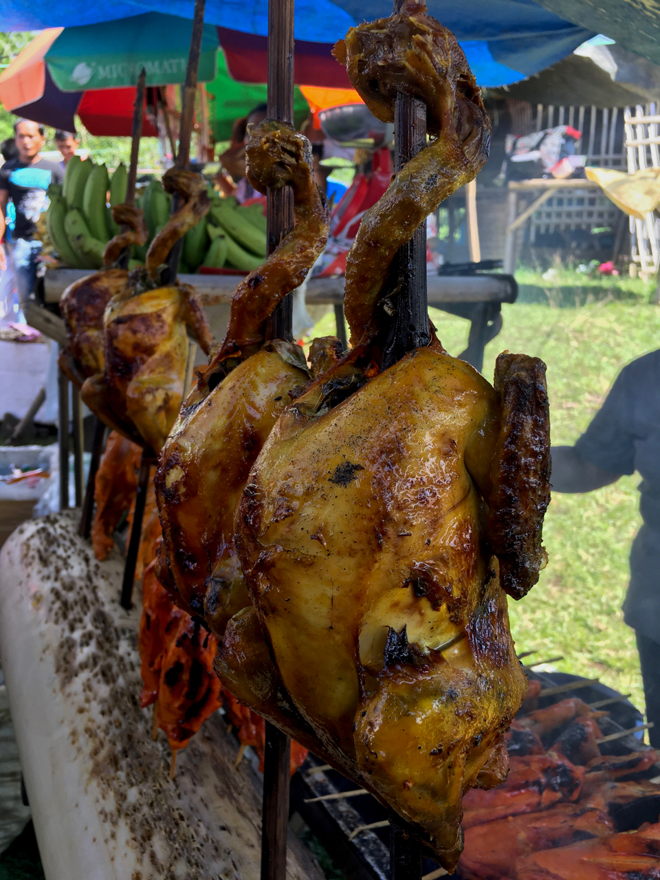 native chicken on the BBQ, Philippines