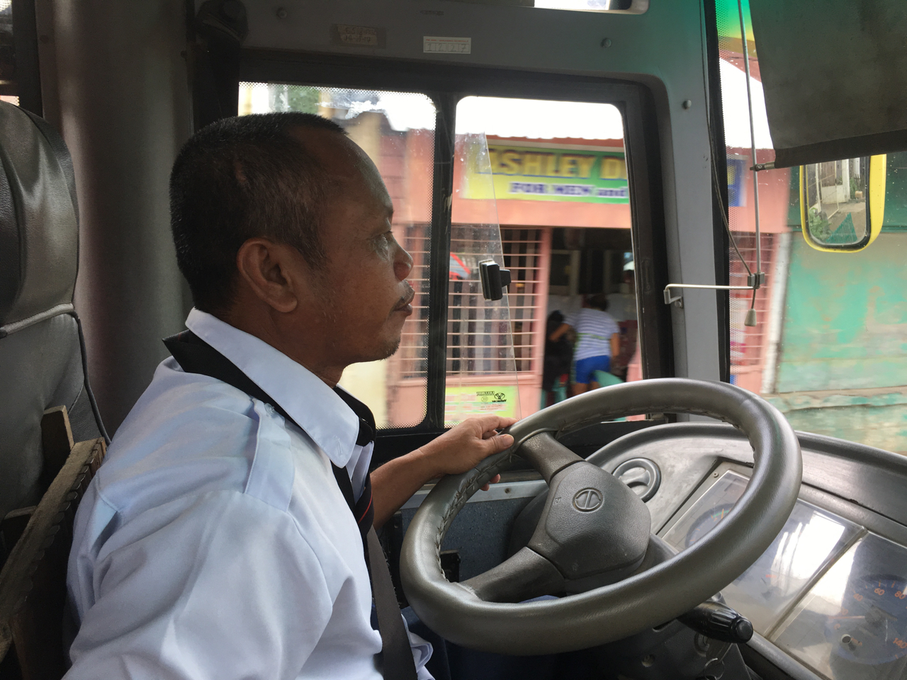 bus driver in Capiz, Philippines