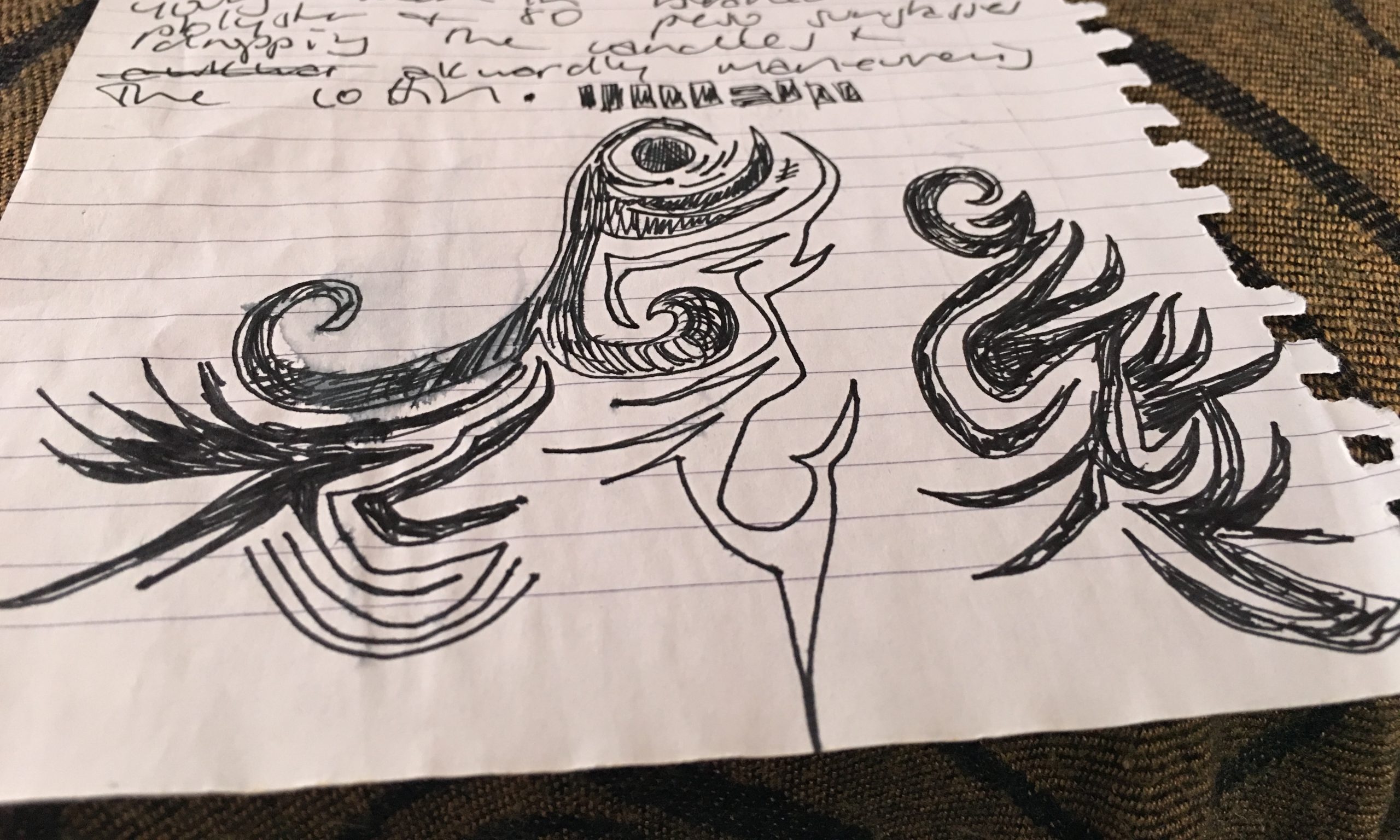 hand scribbled doodle