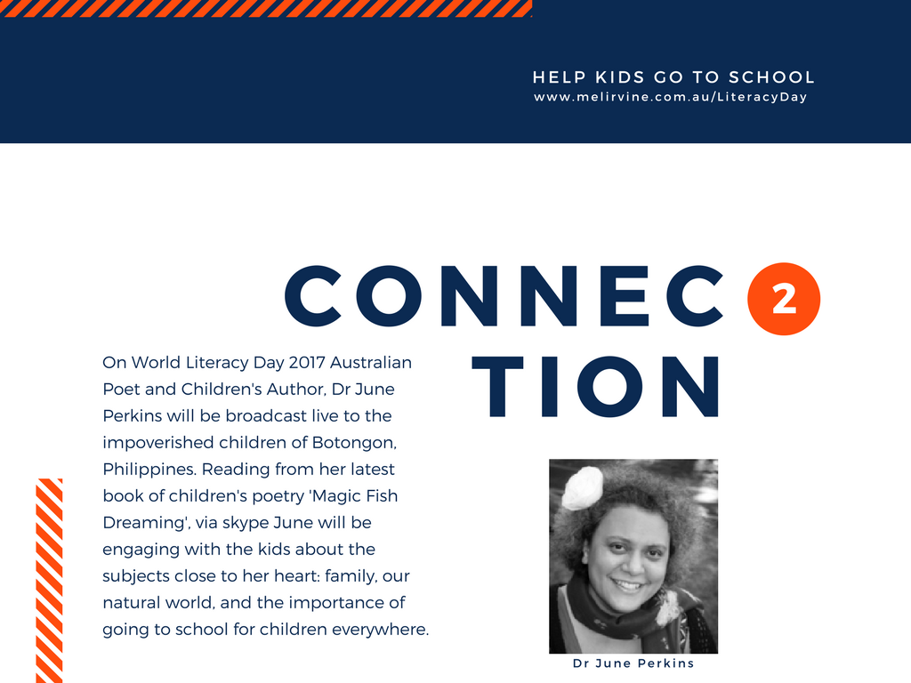 Help Filipino kids with Melinda J. Irvine on World Literacy day 2017.5