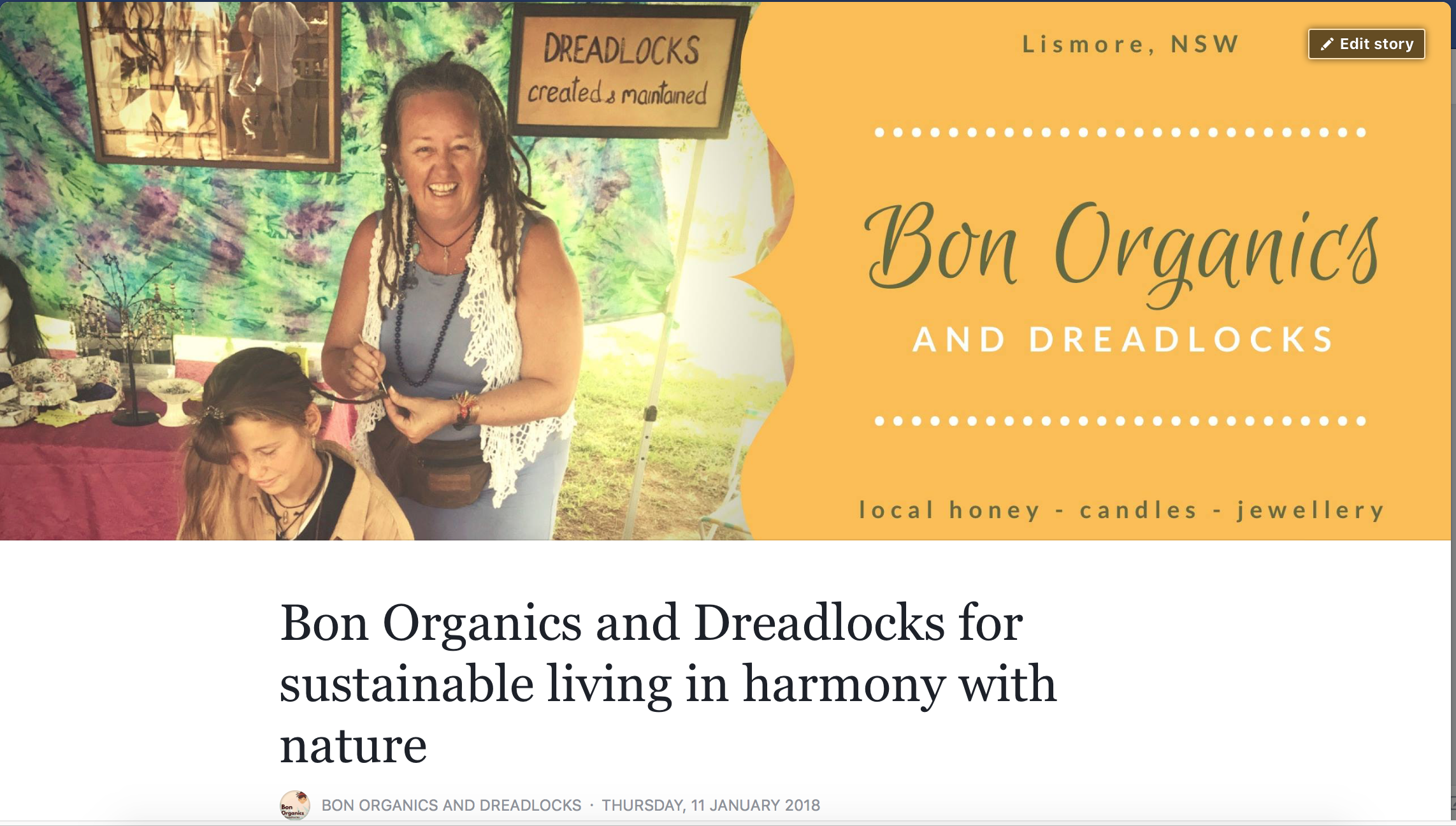 Bon Organics and Dreadlocks