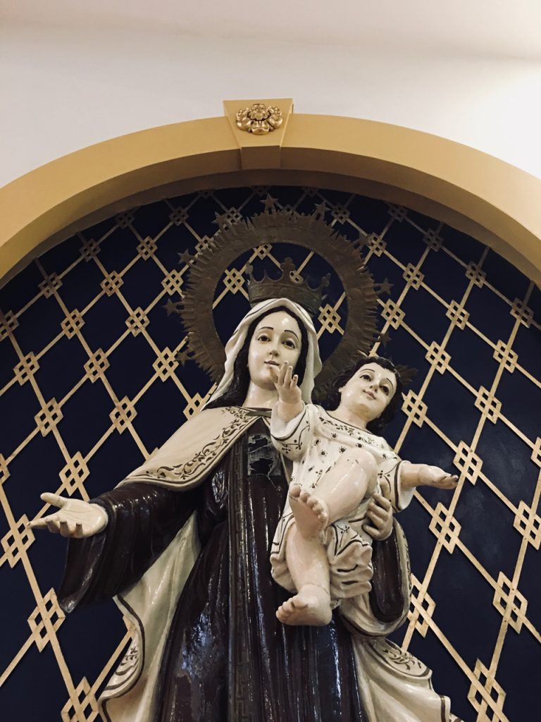 mary and jesus statue in jaro cathedral