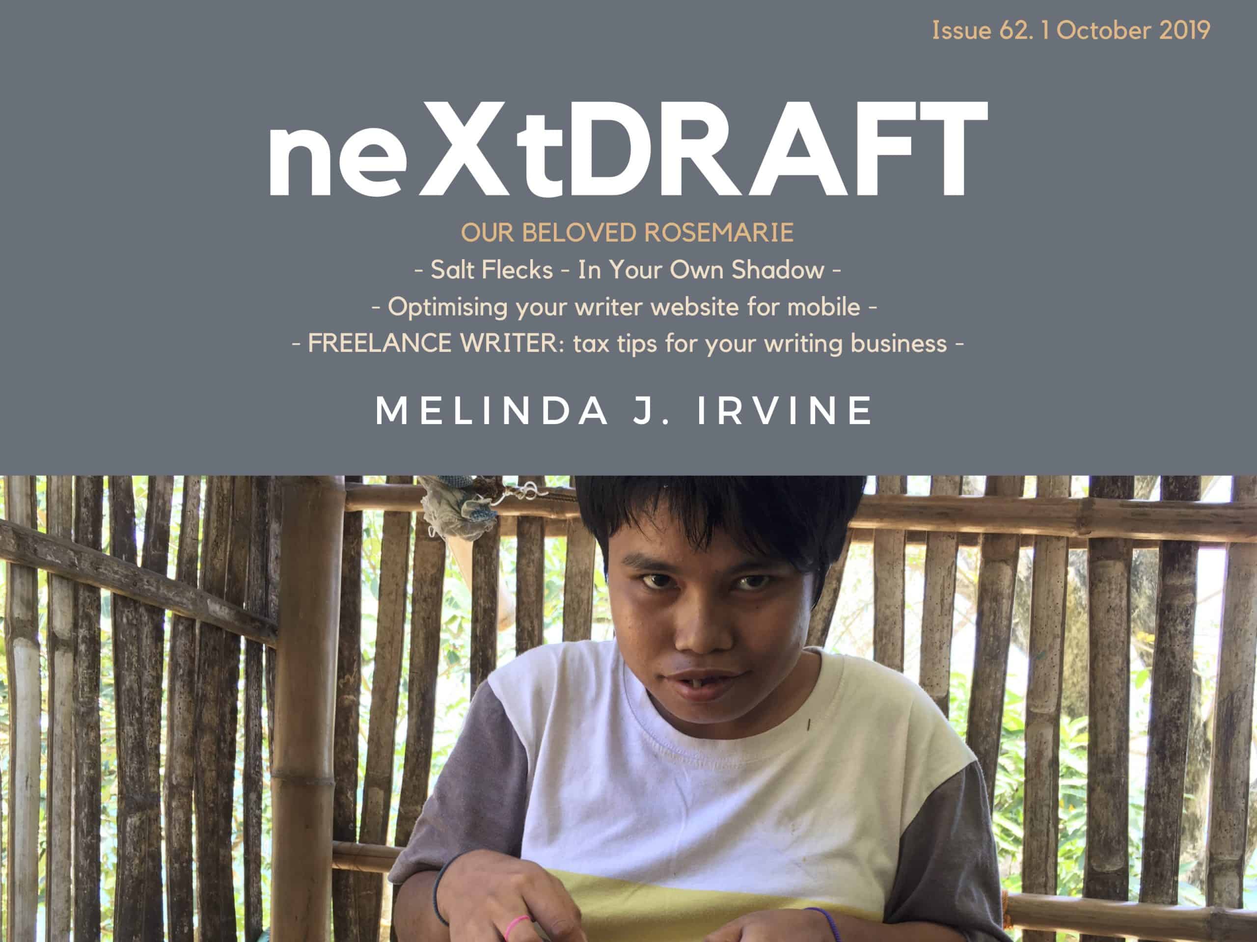 neXtDRAFT an eZine by Melinda J. Irvine Issue 62.