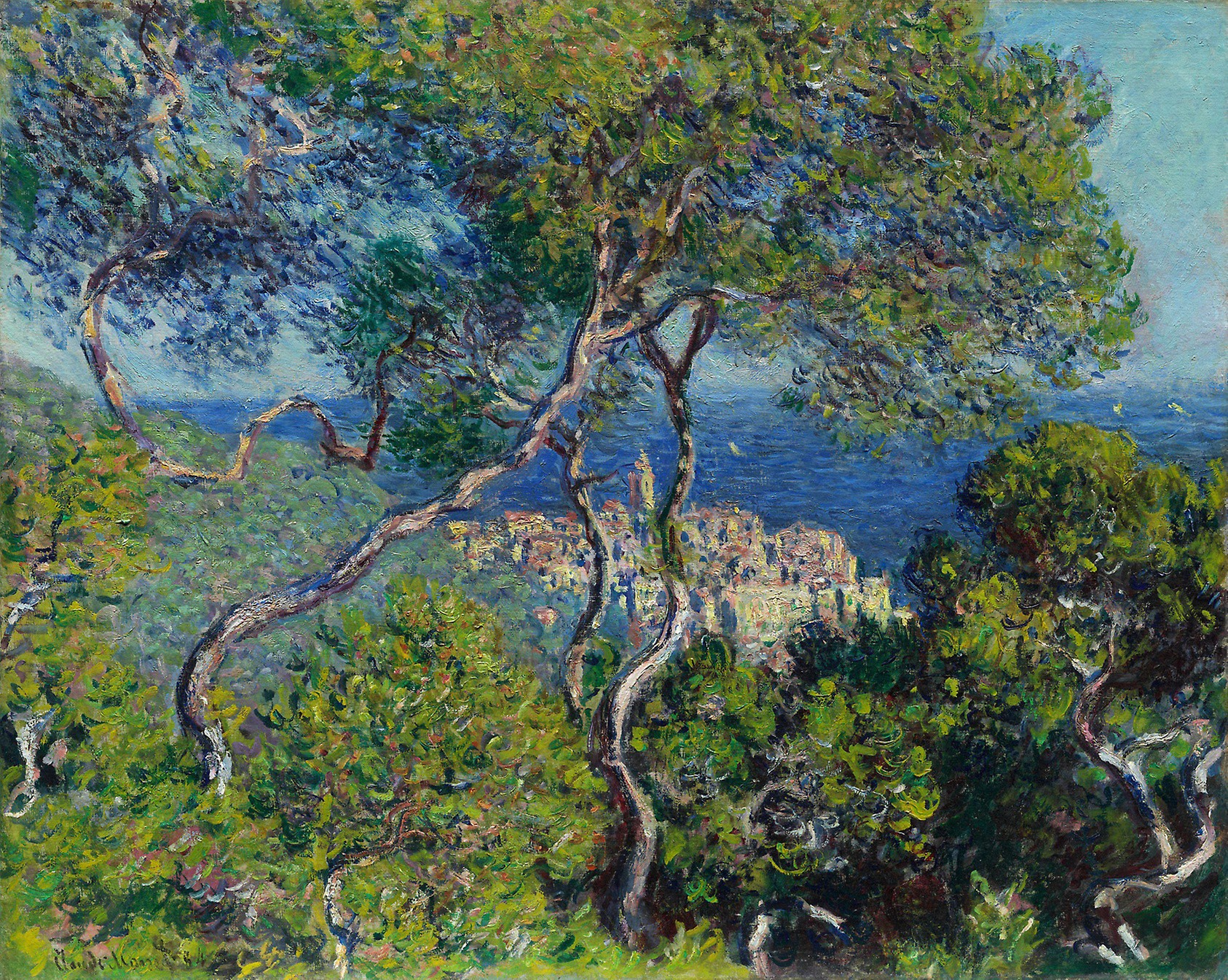 Bordighera by Claude Monet. 1884. Public Domain image sourced from Art Institute Chicago website.