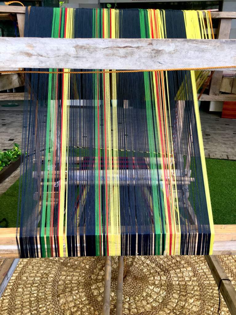 handwoven textiles on loom philippines