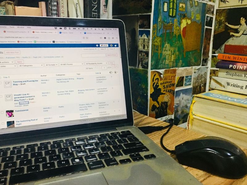 Trimming and Pruning the Blog