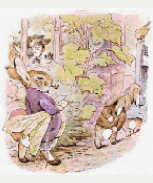 benjamin gets into trouble cross stitch pattern