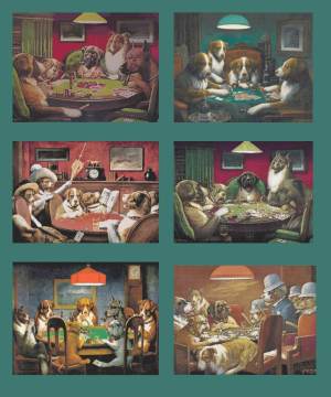 dogs playing poker cross stitch series product image