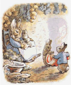 peter rabbit is forgiven cross stitch pattern product image