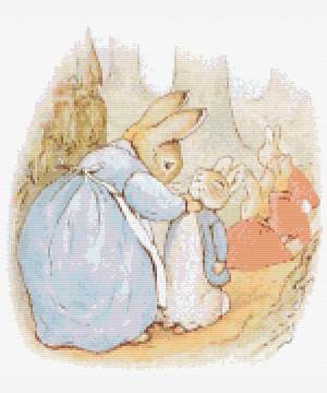 don't get into mischief cross stitch pattern product image