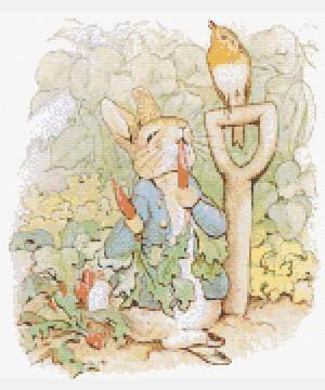 radishes and french beans cross stitch pattern product image