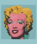 Sage Blue Marilyn Mini Cross Stitch Pattern