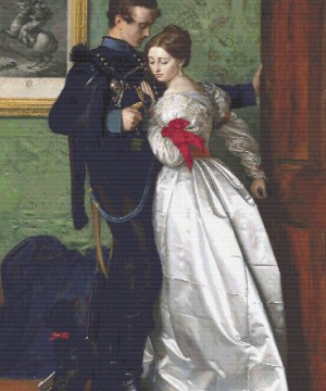 the black brunswicker cross stitch pattern product image cropped view