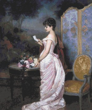 love letter cross stitch pattern gallery images Product Image cropped view