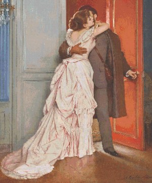 the kiss cross stitch pattern gallery images Product Image cropped view