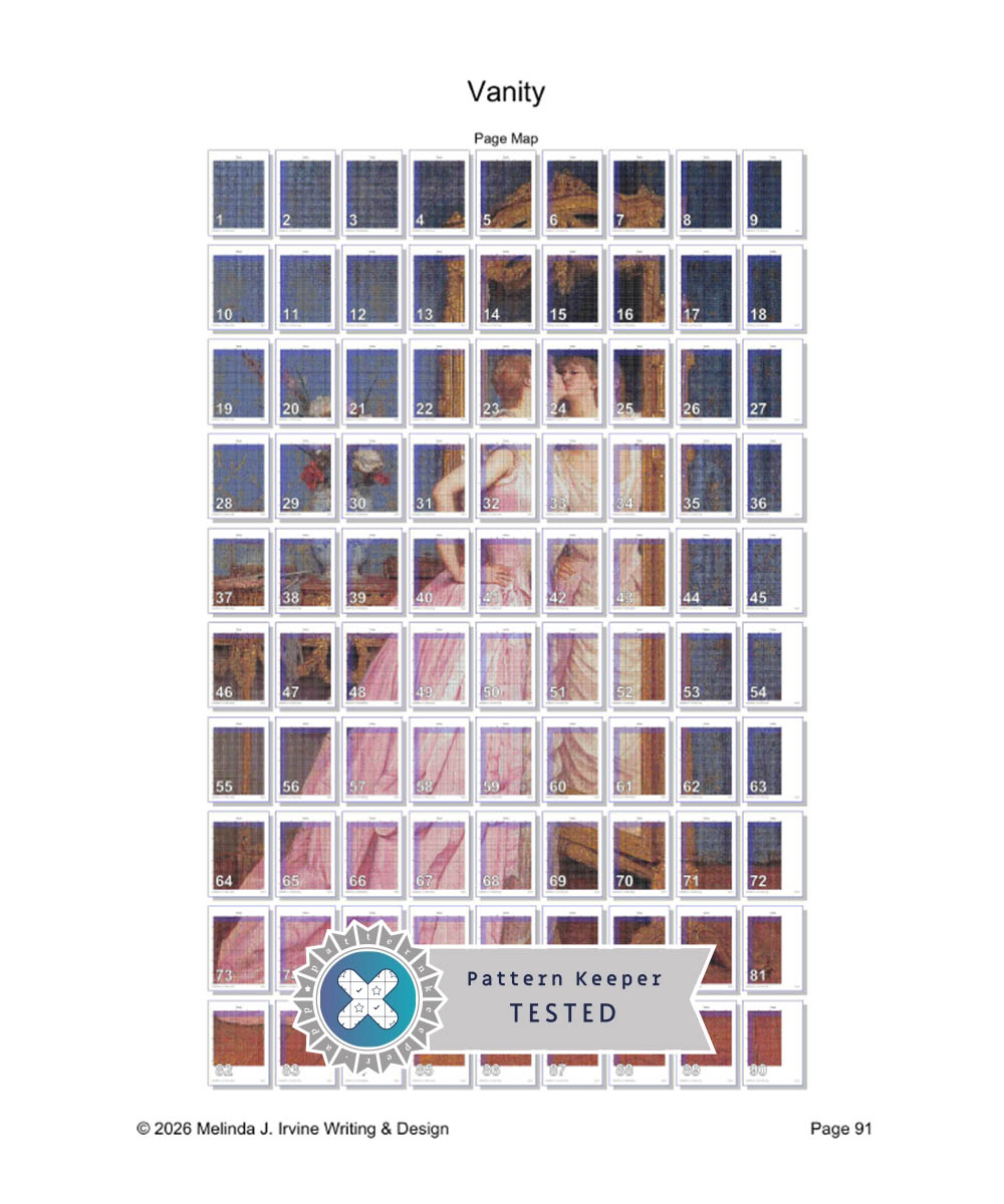 vanity cross stitch pattern gallery images Chart Map